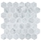 Andova Tiles SAMPLE Channing 2 x 2 Marble Honeycomb Mosaic Floor Use Tile SAM-ANDCHA126 - alternate 1